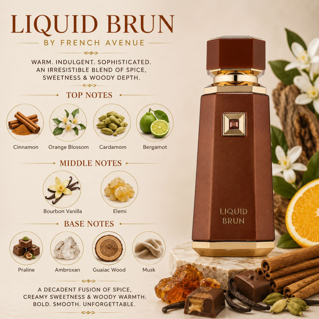 Liquid Brun Perfume by French Avenue 100ml Eau De Parfum