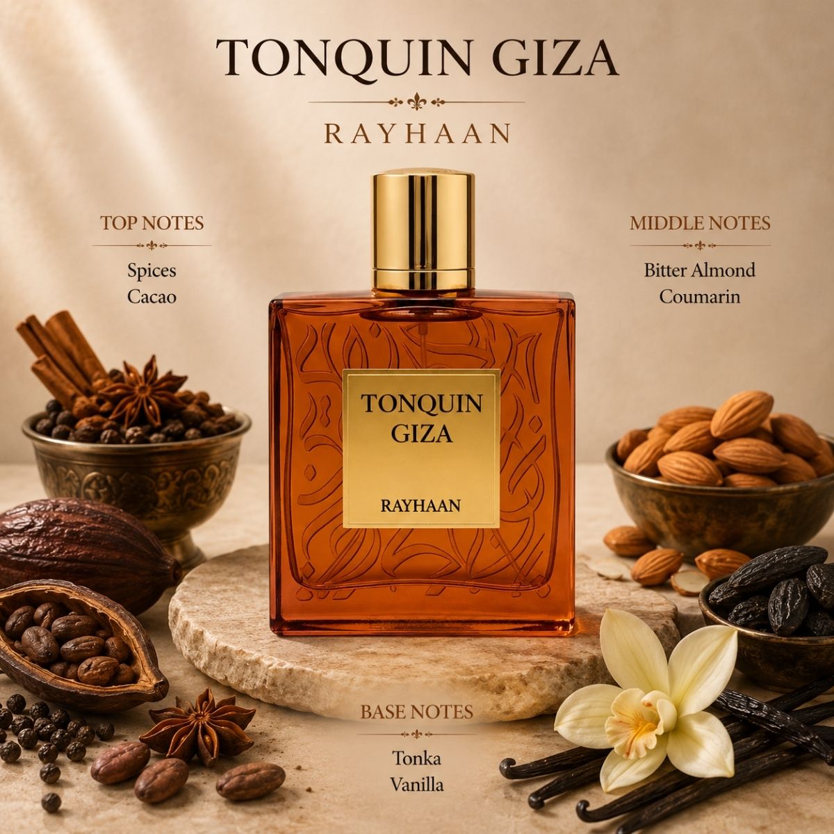 Rayhaan Tonquin Giza 100ml Eau De Parfum Spray