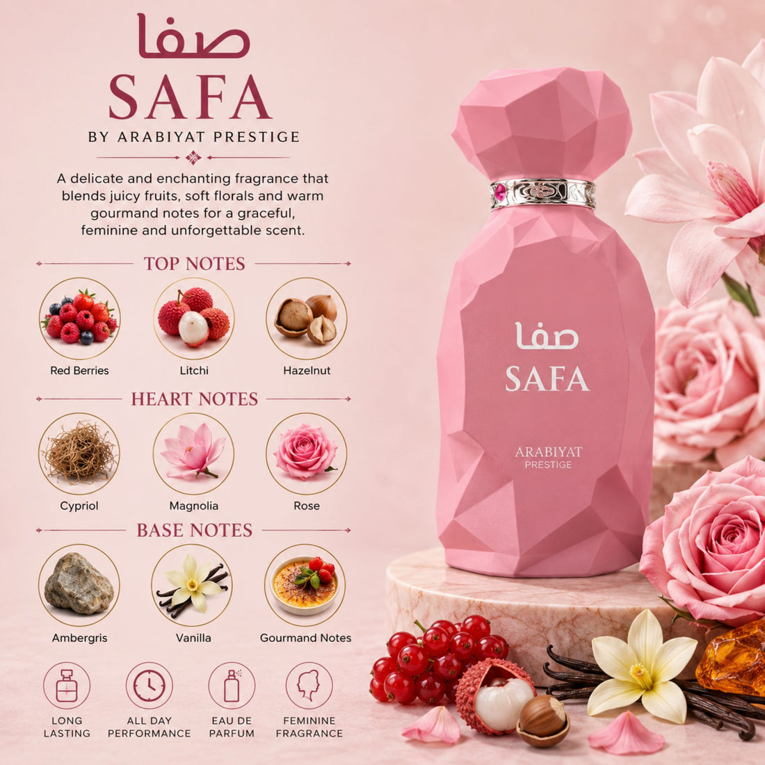 Safa by Arabiyat Prestige 100ml Eau De Parfum