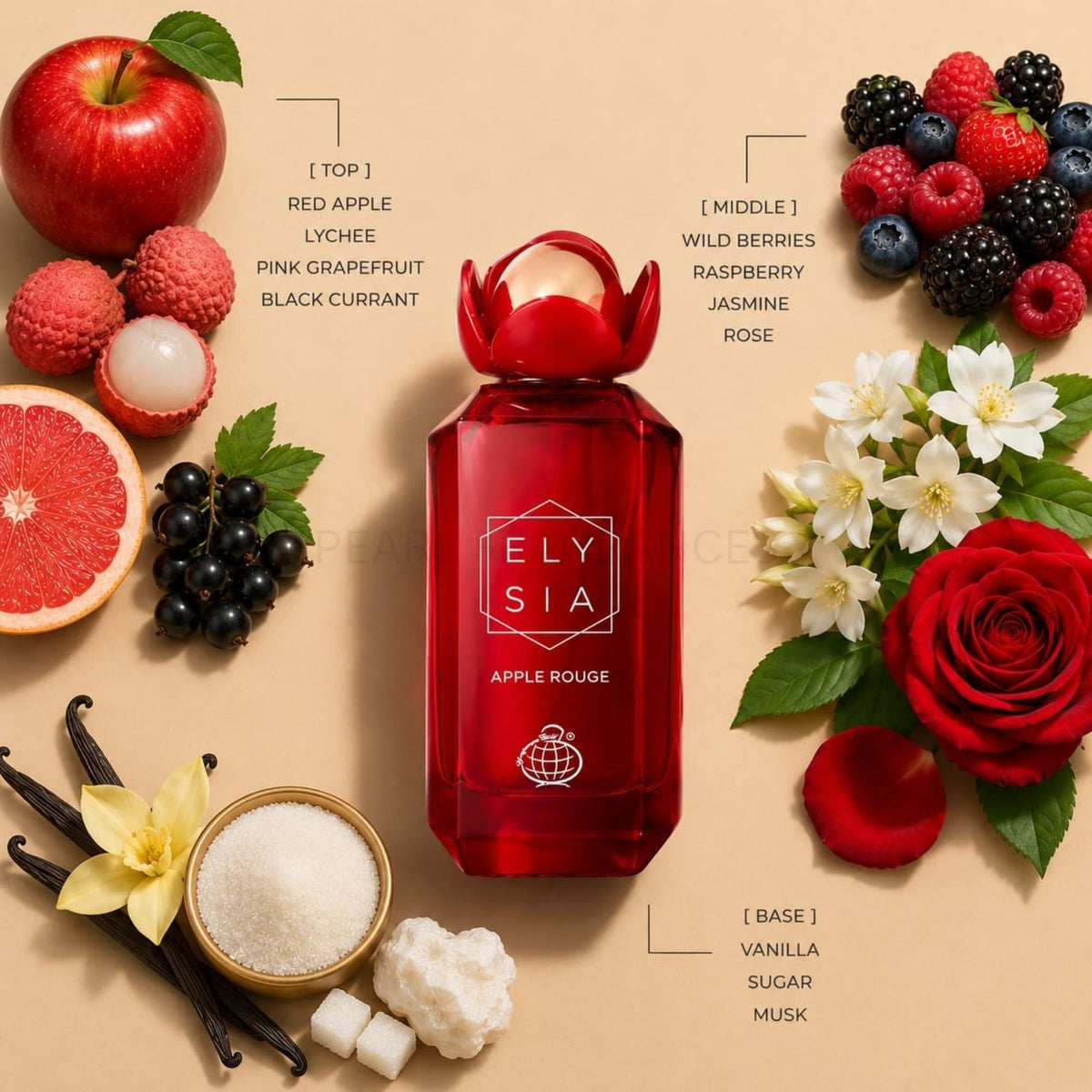 Elysia Apple Rouge by Fragrance World 100ml Eau De Parfum