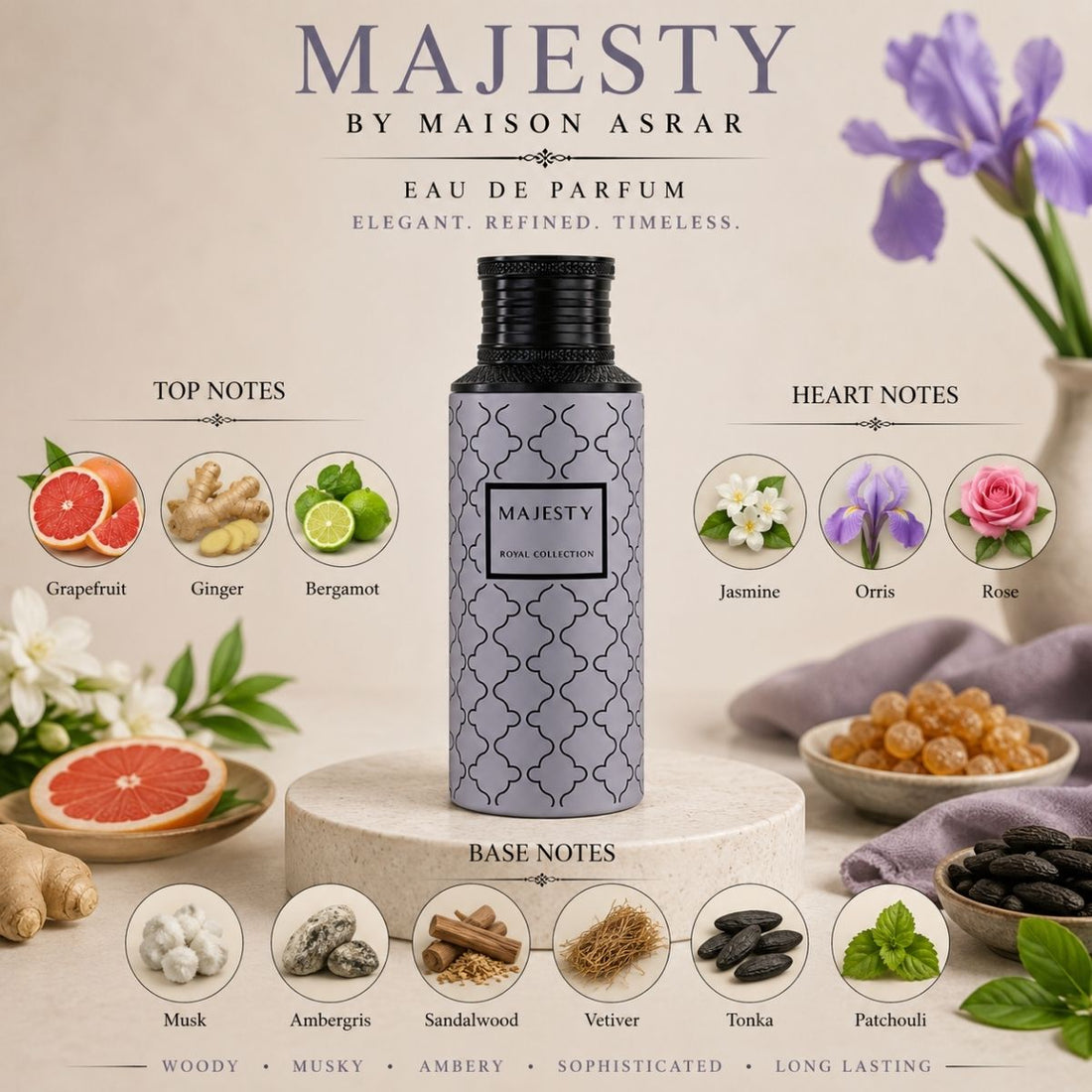 Majesty by Maison Asrar 100ml Eau De Parfum Spray
