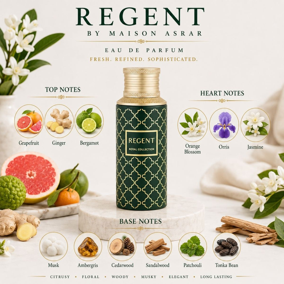 Maison Asrar Regent 100ml Eau De Parfum Spray
