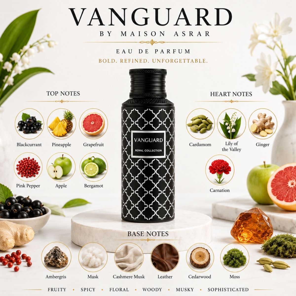 Vanguard by Maison Asrar 100ml Eau De Parfum Spray